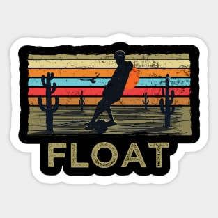 float riding onewheel electric skateboard Sticker